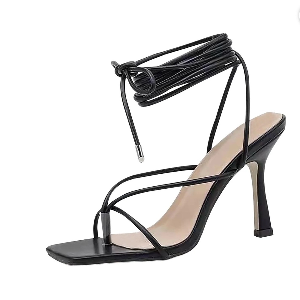 Brand New Elegant Black Strappy Heels